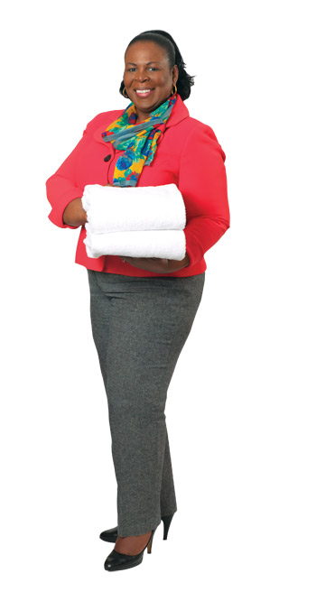Doreen Clarke, Director of Housekeeping at the DoubleTree by Hilton ...