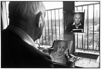 Martine Franck, Portrait of Henri Cartier-Bresson, 1992, collection of Ellen and Robert Grimes