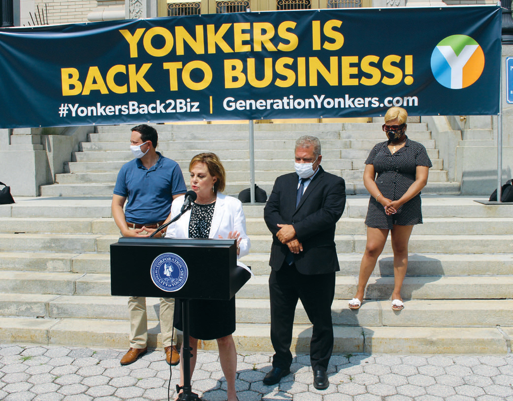 Yonkers back to business