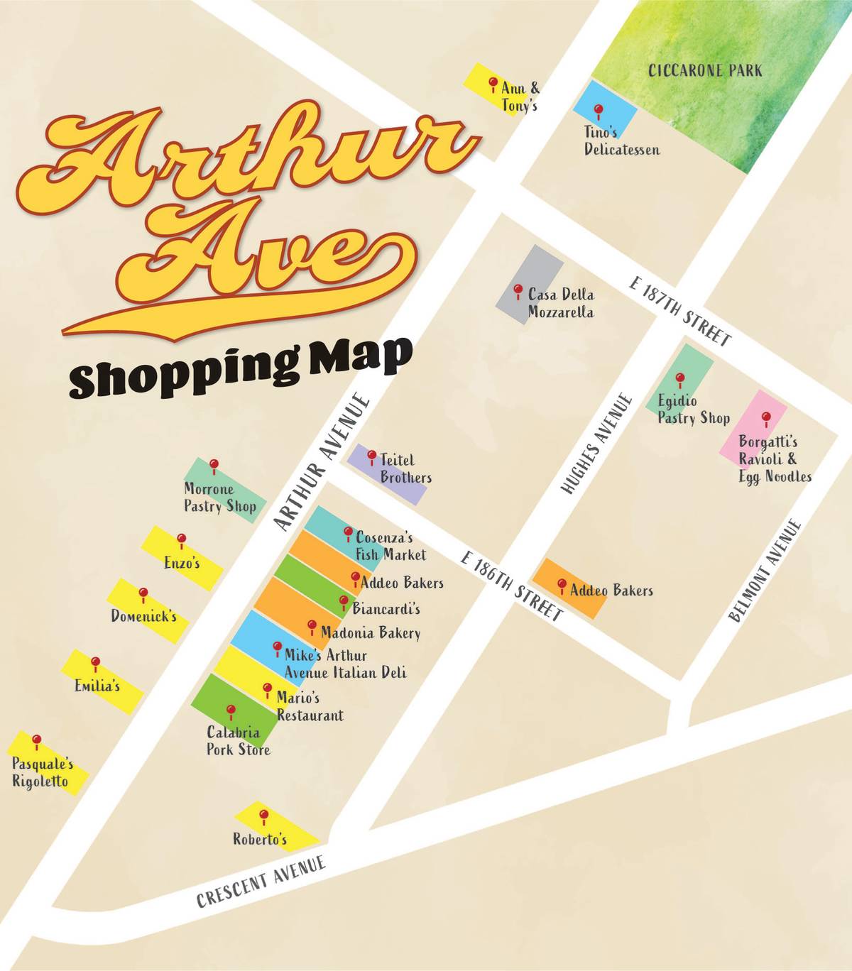 arthur ave map