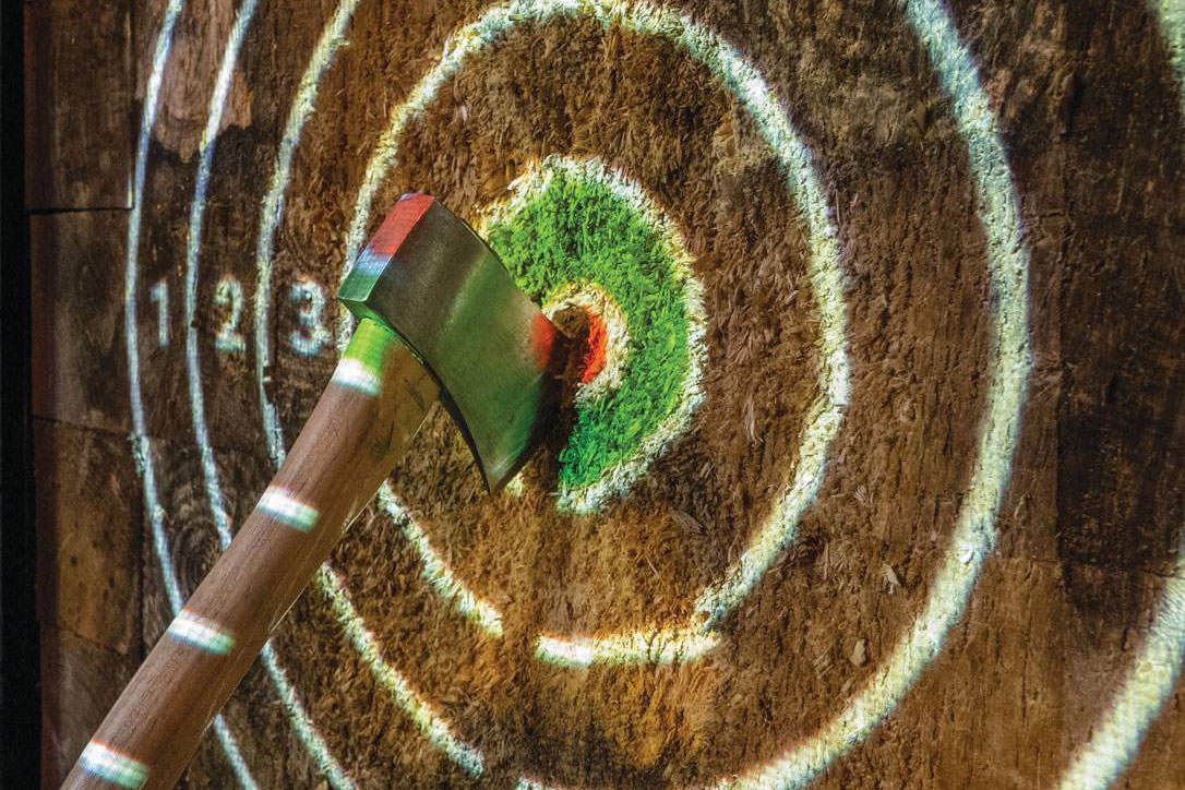 Banana's Axe Cabana Brings Axe Throwing to New Rochelle